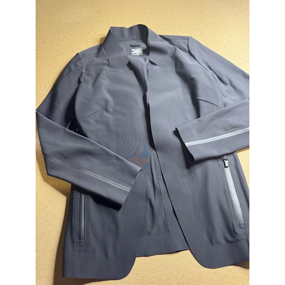Athleta Interstellar Blazer Black Open Front Technical Jacket 596569 Womens M